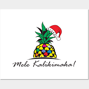 A Mele Kalikimaka Aloha Pineapple Posters and Art